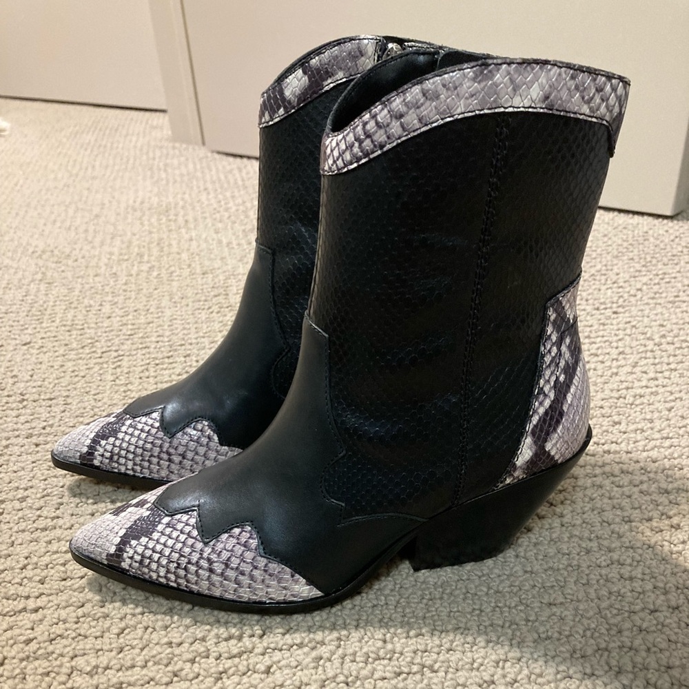 Vince Camuto Jaidin Snake Embossed Western Boot